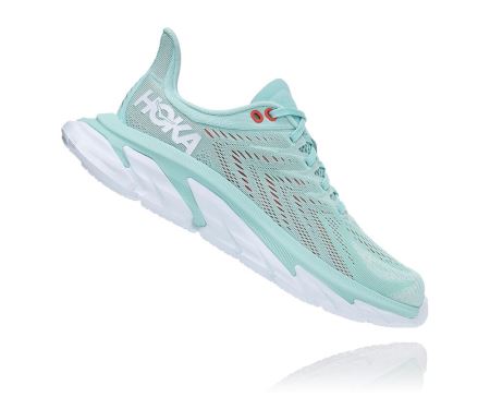 Hoka One One Clifton Edge Dama - Adidasi Alergare Pe Drum Albastri / Albi | RO-9Rfd78O